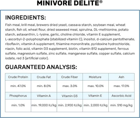 Hikari® Minivore Delite® Pellets for Bottom Feeding Carnivorous Fish, 1.41-Ounce (40g) in Saudi Arabia