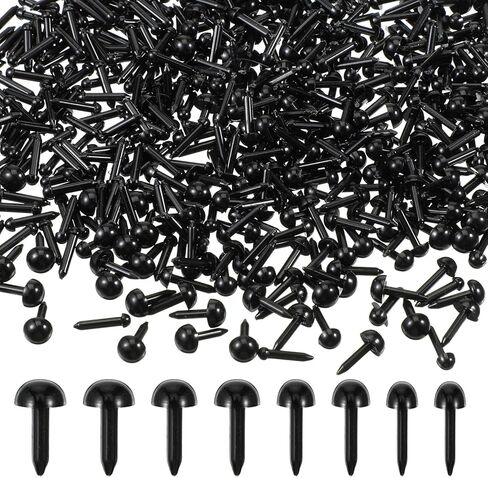 cobee 500 Pcs Eyes for Crochet Animals, Black Needle Felting Eyes 3mm/4mm/5mm/6mm Craft Eye, Plastic Eye for Bear Plush Animal Needle Felting Sewing DIY Crafts in Saudi Arabia