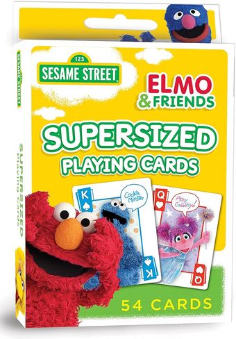 MasterPieces Family Games - Sesame Street Supersized Playing Cards - Officially Licensed Playing Card Deck for Kids and Family in Saudi Arabia