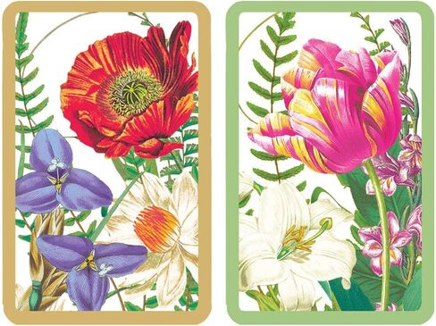Caspari Large Print Playing Cards, La Dolce Vita – 2 Decks, Jumbo Typeface, Bridge Size, Gift Box Included (PC153J) in Saudi Arabia
