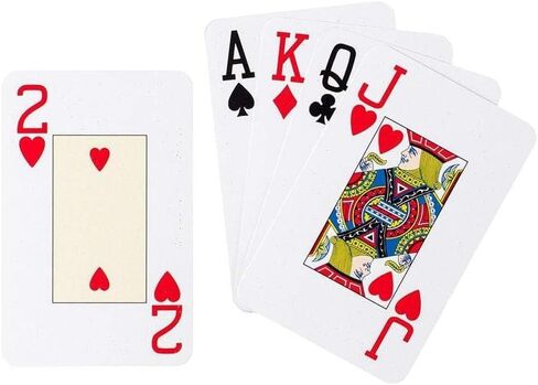 Caspari Large Print Playing Cards, La Dolce Vita – 2 Decks, Jumbo Typeface, Bridge Size, Gift Box Included (PC153J) in Saudi Arabia