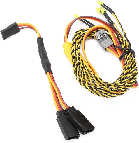 أضواء ربط السيارة طراز RC، مجموعة أضواء إشارة الانعطاف 1 هرتز مع 4 إشارات انعطاف LED ومجموعة أسلاك Y لمحاكاة المصباح الخلفي لسيارات التسلق in Kuwait