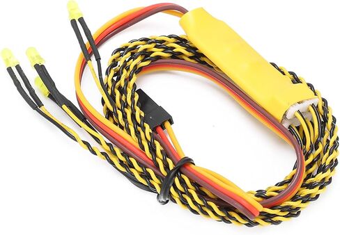 أضواء ربط السيارة طراز RC، مجموعة أضواء إشارة الانعطاف 1 هرتز مع 4 إشارات انعطاف LED ومجموعة أسلاك Y لمحاكاة المصباح الخلفي لسيارات التسلق in Kuwait