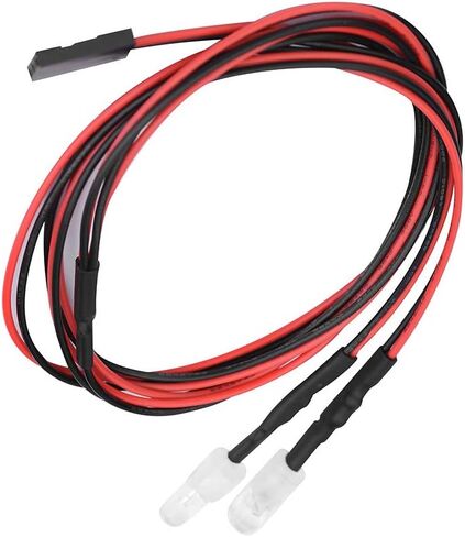 RC LED Light, 2PCS 5mm RC Taillight Headlights RC Accessory Headlamps for 1:10 Model Drift RC Car Truck Crawler Vehicle (No. 9 White Light) in Saudi Arabia