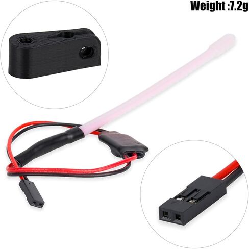 GLOBACT 1/10 RC Light Bar 100mm RC Car Rear LED Light Lamp for TRX4 TRX6 SCX10 III Vanquish H10 Optic 1/10 RC Crawler Car أجزاء ترقية عالمية (أحمر) in Saudi Arabia