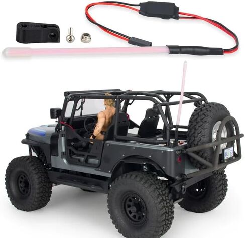 GLOBACT 1/10 RC Light Bar 100mm RC Car Rear LED Light Lamp for TRX4 TRX6 SCX10 III Vanquish H10 Optic 1/10 RC Crawler Car أجزاء ترقية عالمية (أحمر) in Saudi Arabia