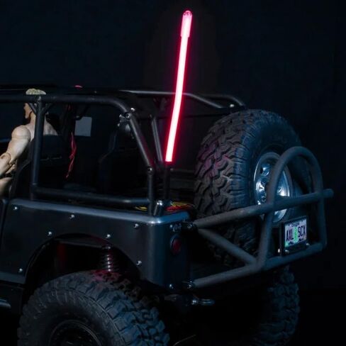 GLOBACT 1/10 RC Light Bar 100mm RC Car Rear LED Light Lamp for TRX4 TRX6 SCX10 III Vanquish H10 Optic 1/10 RC Crawler Car أجزاء ترقية عالمية (أحمر) in Saudi Arabia