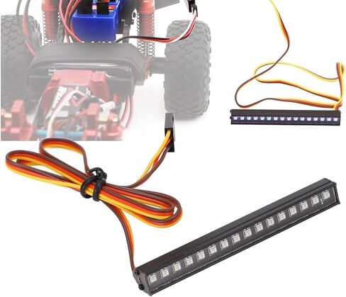 شريط إضاءة RC، 16LED من سبائك الألومنيوم دائرة متكاملة ضوء فائق السطوع 8 تأثيرات إضاءة أضواء السقف لسيارات RC 1/18 in Saudi Arabia