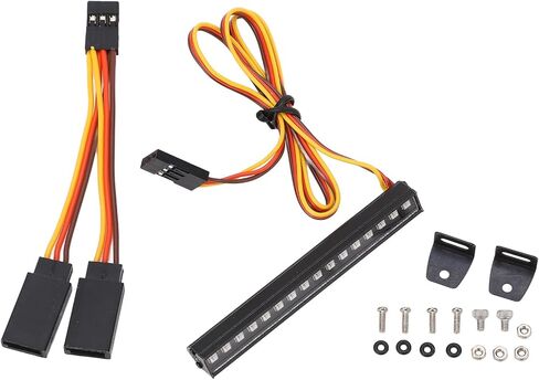 شريط إضاءة RC، 16LED من سبائك الألومنيوم دائرة متكاملة ضوء فائق السطوع 8 تأثيرات إضاءة أضواء السقف لسيارات RC 1/18 in Saudi Arabia
