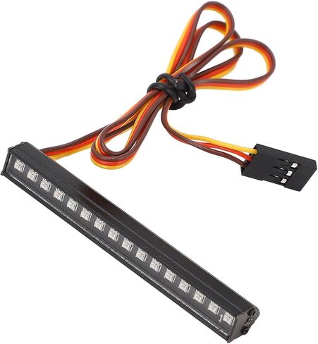 شريط إضاءة RC، 16LED من سبائك الألومنيوم دائرة متكاملة ضوء فائق السطوع 8 تأثيرات إضاءة أضواء السقف لسيارات RC 1/18 in Saudi Arabia