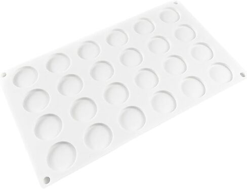 Silicone Stamp Mold Flat Round Disc Mold Adhesive Waxing Mold Chocolate Cake Mold Baking Mold Tray Soap Making Mold Easy Release Molds in Saudi Arabia