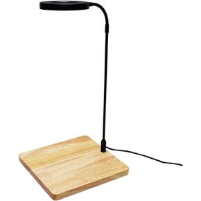 Full Spectrum LED Light with Bamboo Board Nano Fish Tank Light USB Powered 360 Degree Bettas Fish Tank Lights for Plant Growth(Size:L/27x28.5cm) in Kuwait