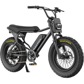 دراجة كهربائية MACFOX X7&X7L للشباب، دراجة كهربائية بقوة 750 وات مع مكابح هيدروليكية، بطارية قابلة للإزالة 48 فولت 13 أمبير في الساعة، نطاق 30 ميل، إطار خلفي محسن 20 × 5.0 مصمم للتنقل في المدرسة/المدينة (UL2849 والفئة 3) in Kuwait