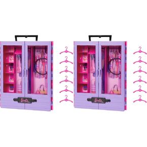 Barbie Fashionistas Playset, Ultimate Closet with 6 Hangers and Multiple Storage Spaces, Plus Fold-Out Clothing Rack in Kuwait