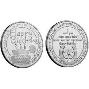 عملة تحدي عيد ميلاد سعيد، اختيار هدية عيد الميلاد، عملة لوسي ذات وجهين قابلة للتجميع، ذهبية in Kuwait