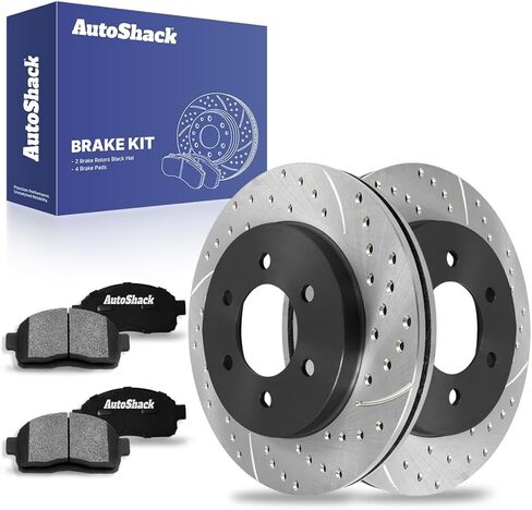 AutoShack Coated Brake Rotors Front Brake Rotor Replacement Kit with Ceramic Brake Pads for 2004-2008 Ford F-150 2006-2008 Lincoln Mark LT 4.2L 4.6L 5.4L V6 V8 4WD AWD RWD ArmorStop BRK010333201 in Saudi Arabia