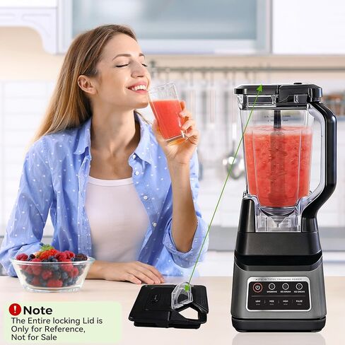 استبدال غطاء الصنبور متوافق مع غطاء خلاط النينجا، غطاء غطاء الصنبور البديل لإبريق مربع علوي لخلاط النينجا 72oz، مناسب للنينجا BL500 BL660 BL700 BL740 BL770 NJ600 NJ602 in Kuwait
