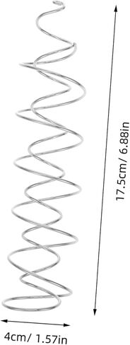 Happyyami 2pcs Spiral Wind Chime Parts for DIY Crafts Metal Hanging Swirls for Wind Spinners and Decor Weather-Resistant Design for Outdoor Use in Saudi Arabia
