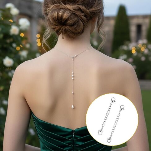 16 PCS Extension for Necklace 4 Size Bracelet Extender Jewelry Extenders Necklace Chain, Layer Necklaces Clasp Extender Extension Chain for Jewelry Making Necklaces Bracelet Anklet for Women in Saudi Arabia