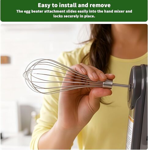 3MIRRORS Hand Mixer Beaters Attachments for KitchenAid hand blender Stainless Steel Whisk, Dough Hook, Blending Rod, Replacement for KHM3 KHM5 KHM7 KHM9 KHM512 KHM926 Series (6-Pcs) in Saudi Arabia