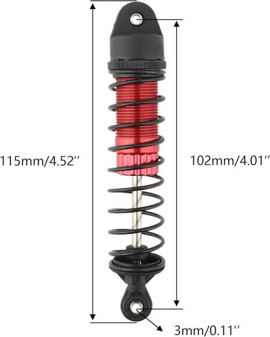 10500B Rear Aluminum Alloy Shocks Absorber RC Car Accessories Spare Parts for 10208 1:10 Scale Brushless RC Cars Trucks Vehicle in Saudi Arabia
