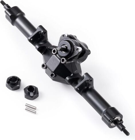 +4mm SCX24 Rear Axles Set Extended for Axial SCX24 Deadbolt Bronco JLU C10 Gladiator Base Camp Power Wagon 1/24 RC Crawler Car Upgrade Parts (Rear Axle) in Saudi Arabia