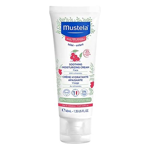 Mustela Baby Soothing Moisturizing Cream - Face Moisturizer for Very Sensitive Skin - with Natural Avocado & Schizandra Berry - Fragrance-Free - 1.35 fl. oz. in Saudi Arabia