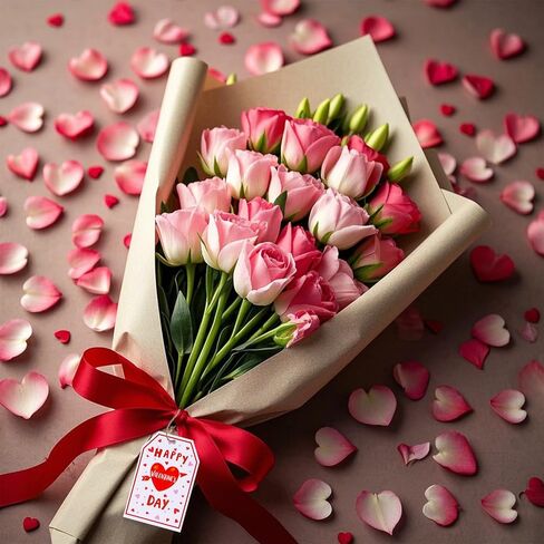 hoyuwak 120 PCS 3 Style Pink Red Heart Tags Gift Tags with String Craft Paper Heart Tags for Party Decoration Gift in Saudi Arabia