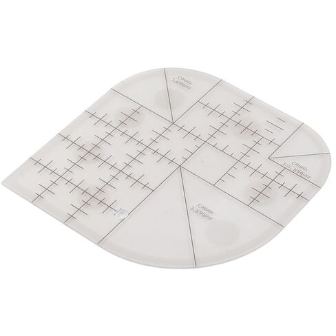 Acrylic Sewing Curved Corner Cutter Ruler, Patchwork Ruler Template Patchwork Tool DIY Sewing Supplies (Golden) in Saudi Arabia