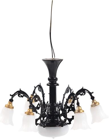DOITOOL Miniature Chandelier for Dollhouse 1 12 Scale Tiny House Ceiling Light Pendant Mini Lamp for Doll Accessories and Mini Home Decor 2.55X2.55X1.77In in Saudi Arabia
