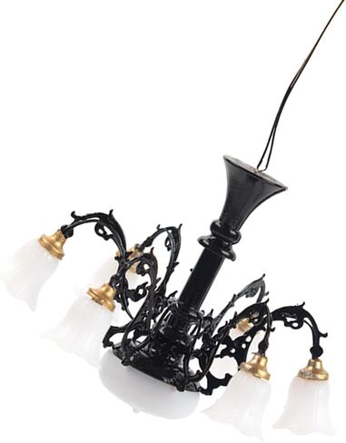 DOITOOL Miniature Chandelier for Dollhouse 1 12 Scale Tiny House Ceiling Light Pendant Mini Lamp for Doll Accessories and Mini Home Decor 2.55X2.55X1.77In in Saudi Arabia