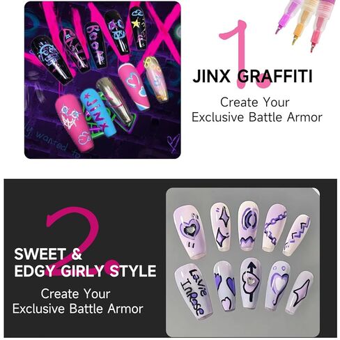 Nail Art Pens 12 Colors Set, Nail Art Markers Polish Pen for 3D Nail Art, nail art Tools for Dotting Drawing Painting Point Liner DIY in Saudi Arabia