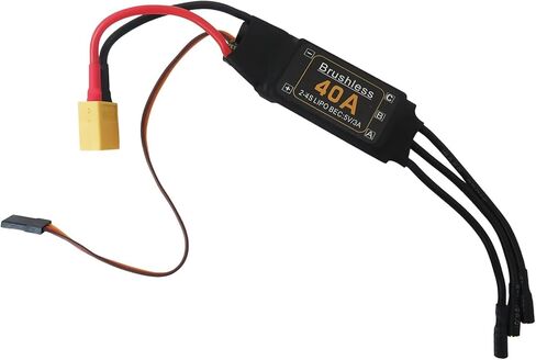 2-4S Brushless ESC 40A for RC Helicopter and for Multi-axis Aircraft, Speed Controller with 5V 3A BEC in Saudi Arabia