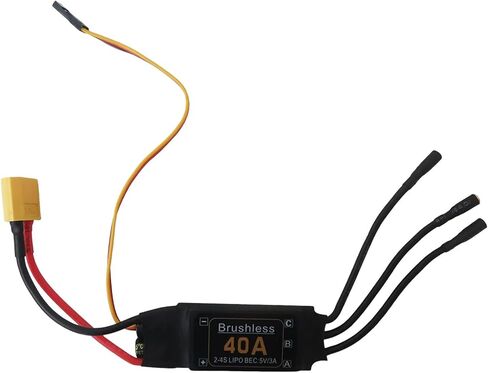 2-4S Brushless ESC 40A for RC Helicopter and for Multi-axis Aircraft, Speed Controller with 5V 3A BEC in Saudi Arabia