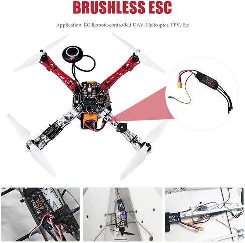 2-4S Brushless ESC 40A for RC Helicopter and for Multi-axis Aircraft, Speed Controller with 5V 3A BEC in Saudi Arabia