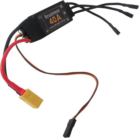 2-4S Brushless ESC 40A for RC Helicopter and for Multi-axis Aircraft, Speed Controller with 5V 3A BEC in Saudi Arabia