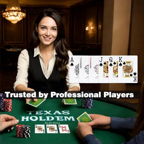 Ben Niu Casino-Quality Waterproof PVC Poker Playing Cards – Premium Texas Hold’em Deck with Jumbo Index, Double-Sided Embossing, Anti-Counterfeit Packaging, Smooth & Durable Shuffle (bee Blue) in Saudi Arabia