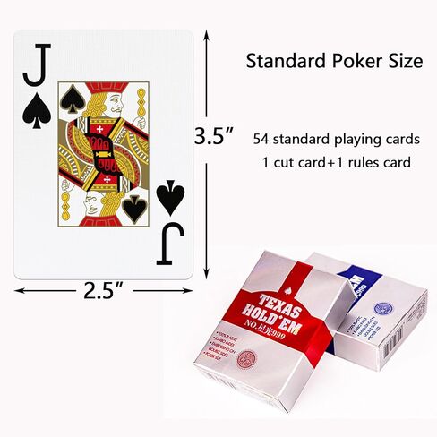 Ben Niu Casino-Quality Waterproof PVC Poker Playing Cards – Premium Texas Hold’em Deck with Jumbo Index, Double-Sided Embossing, Anti-Counterfeit Packaging, Smooth & Durable Shuffle (bee Blue) in Saudi Arabia