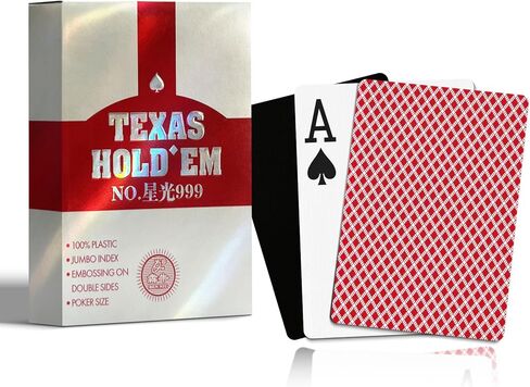 Ben Niu Casino-Quality Waterproof PVC Poker Playing Cards – Premium Texas Hold’em Deck with Jumbo Index, Double-Sided Embossing, Anti-Counterfeit Packaging, Smooth & Durable Shuffle (bee Blue) in Saudi Arabia