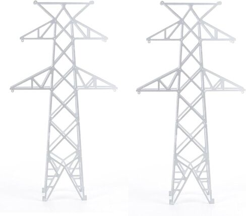 Model N Scale 1:160 Miniature Electric Transmission Tower Model ABS Plastic Power Line Tower (2) in Saudi Arabia