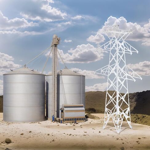 Model N Scale 1:160 Miniature Electric Transmission Tower Model ABS Plastic Power Line Tower (2) in Saudi Arabia