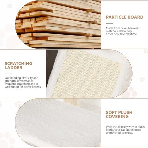 Cat Tree with Litter Box Enclosure, 68 Inch Large Cat Tower for Automatic Litter Box, 2-in-1 Cats House Condo with Scratching Posts, Scratching Board, Hammock and Ball, Rustic Brown in Kuwait