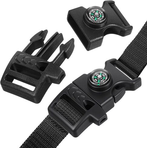 50 Pcs Compass Buckle Clips Plastic Paracord Buckles Bracelets Accessories for Camping Travel Emergency Survival in Saudi Arabia