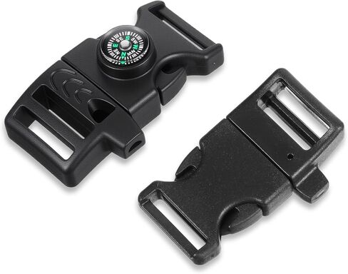 50 Pcs Compass Buckle Clips Plastic Paracord Buckles Bracelets Accessories for Camping Travel Emergency Survival in Saudi Arabia