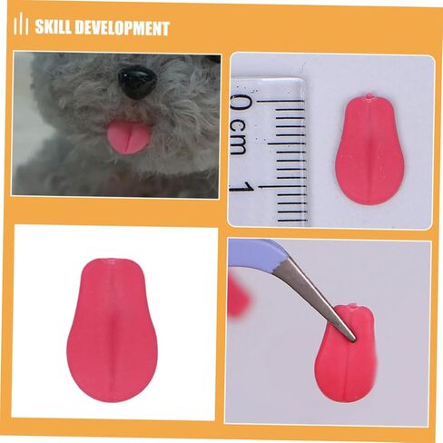 20Pcs Dog Tongue Accessories for Doll Making Realistic Miniature Tongues for Crafting Stuffed Animals for DIY Projects and Enhancing Pet in Kuwait