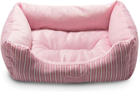Hollypet Rectangle Plush Dog Cat Bed Self-Warming Pet Bed, Black Check in Saudi Arabia