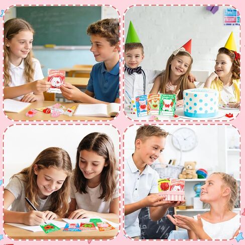 24 Pcs Mochi Squishys Toy, Valentines Day Gifts for Kids, Valentines Day Cards for Kids,Valentines Gift Birthday Party Favors for Kids,Easter Basket Stuffers Gifts,Squishy Fidget Toys in Saudi Arabia