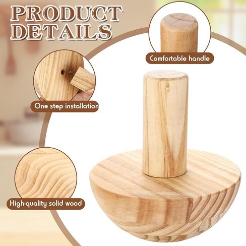 4 Pack Pottery Molds Plaster Molds Wood Pottery Tools with Handle Foam for Ceramic Top Forms DIY Bowls Plate Dish Slump Press Art, Hemispherical, 5.5'' 6.5'' 7.5'' 8.5'', Thickness 2.5'' in Saudi Arabia