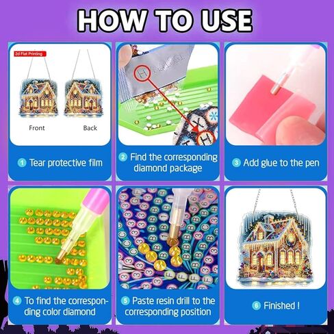 مجموعة طلاء فني ماسي على سطح الطاولة من ZeeLionArt للبالغين، أرنب عيد الفصح DIY على شكل خاص من حجر الراين لتزيين المكتب، مجموعة أدوات رسم الأحجار الكريمة في المنزل، هدية، مزدوجة الجوانب. in Kuwait