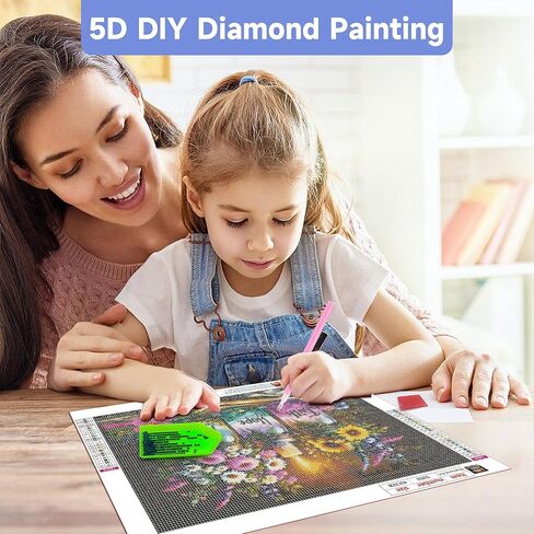 ECBEITF 5D Faith Hope Love Wishing Bottle Diamond Art Kits for Adults Beginners, DIY Full Round Drill Diamond Painting Kit, Inspirational Diamonds Arts Paintings for Home Wall Decor, 15.7x11.8 Inch in Saudi Arabia